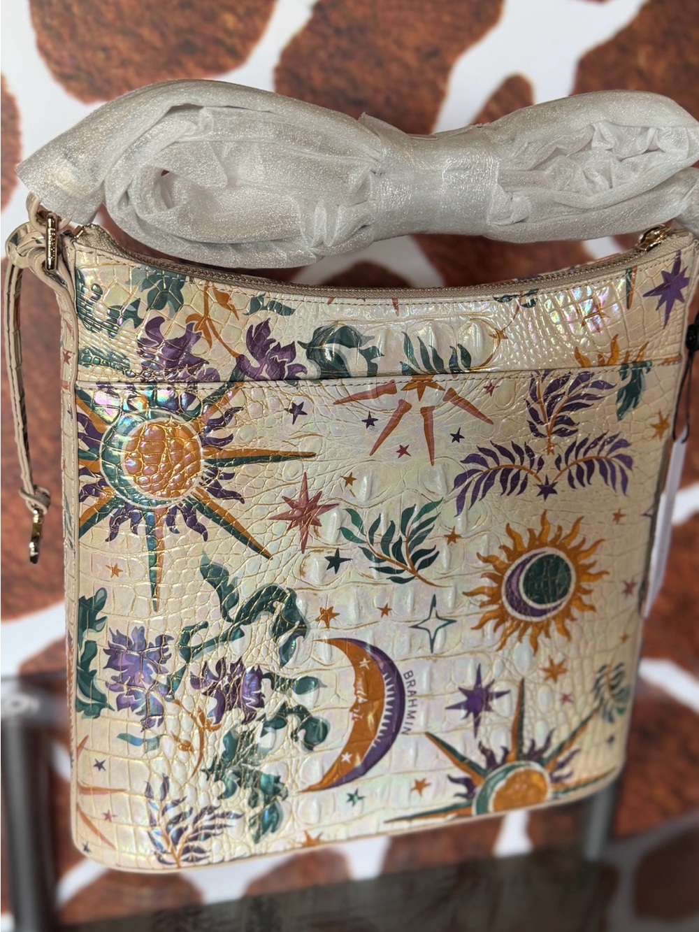 LAST ONE Brahmin Katie vitality crossbody NWT moon stars Sun - Picture 5 of 9